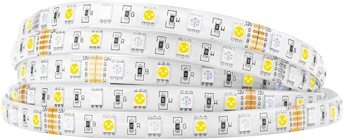 BTF-LIGHTING 5050 RGBW RGB+Warm White(2700K-3000K) 150RGB+150White LED Tape Light 5m 16.4ft 60LED/m Multi-Colored IP65 10mm Width FPCB DC12V for Bedroom Home Decoration(No Adapter or Controller) BTF-LIGHTING
