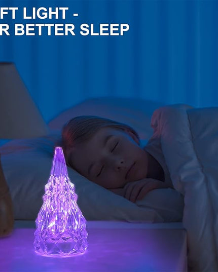 Iceberg Shape Crystal Touch Lamp RGB Tablelamp Night Light, Colorful Remote Control USB Rechargeable Dimmable Creative Lovely Gift Bedside Lights for Home Bedroom Decor - LeafyLoom