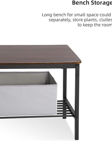soges Dining Table Set for 4, 43.3 inch Kitchen Table set with Chairs and Bench, 4 Piece Dining Room Table Set for Small Space, Apartment, Restaurant, Rustic Oak - LeafyLoom