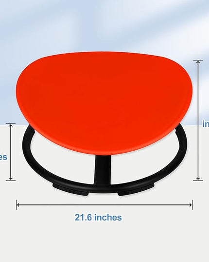 Kids Sensory Swivel Chair, Autism Spinning Chair for Kids Sensory, Sensory Toy Chair, Training Body Coordination, No Assembly Required (Red) - LeafyLoom