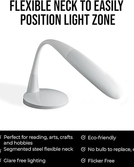 Stella Two Premium 11W LED Desk Task Lamp, Dimmable, Custom Color Temperature, Adjustable, and Remote Controlled Modern Desk Lamp for Living Room, Bedroom, and Office Lighting - LeafyLoom