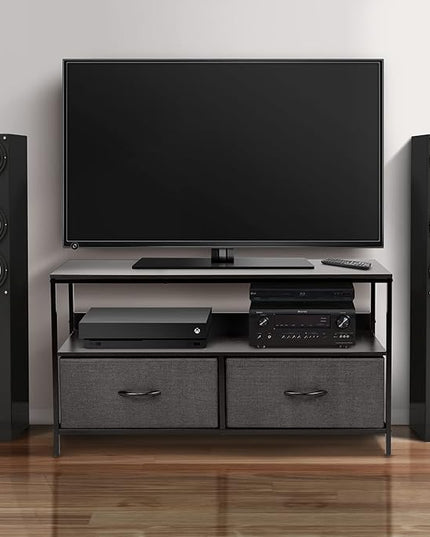 Sorbus TV Stand Dresser with 2 Drawers - Television Riser Chest with Storage - Bedroom, Living Room, Closet, & Dorm Furniture - LeafyLoom