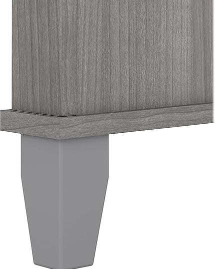 Bush Furniture Somerset 72W Office Desk with Drawers in Platinum Gray - LeafyLoom