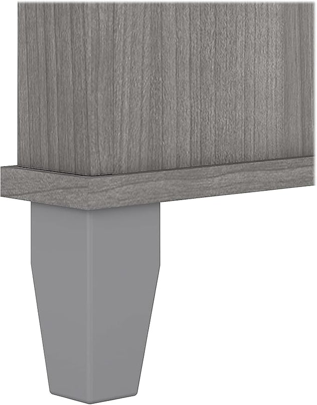 Bush Furniture Somerset 72W Office Desk with Drawers in Platinum Gray - LeafyLoom