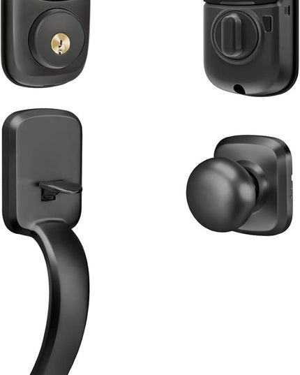 Yale Security Yale Assure Lock Touchscreen with Z-Wave with Ridgefield Handleset - Works with Ring Alarm, Samsung SmartThings, Wink, ADT and More, Black Yale