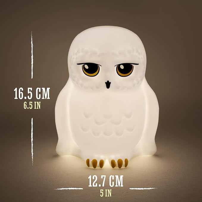 Paladone Harry Potter Hedwig Owl Night Light - Harry Potter Decor - Bedroom Night Light for Kids - LeafyLoom