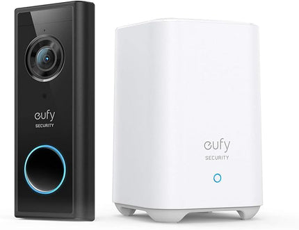 eufy Security, Video Doorbell S220 (Battery-Powered) Kit, Security Camera - 2K Resolution, 180-Day Battery Life, Encrypted Local Storage, No Monthly Fees, Built-in Storage, Motion Only Alert eufySecurity