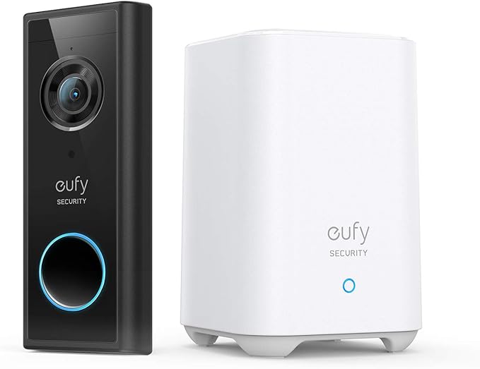eufy Security, Video Doorbell S220 (Battery-Powered) Kit, Security Camera - 2K Resolution, 180-Day Battery Life, Encrypted Local Storage, No Monthly Fees, Built-in Storage, Motion Only Alert eufySecurity