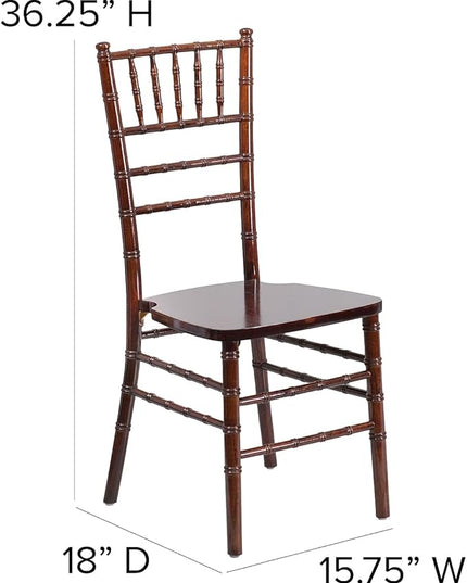 Flash Furniture 2 Pack HERCULES Series Fruitwood Chiavari Chair - LeafyLoom