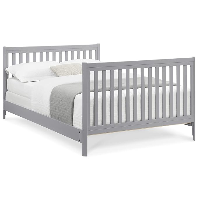 Delta Children Tribeca 4-in-1 Baby Convertible Crib, Grey - LeafyLoom