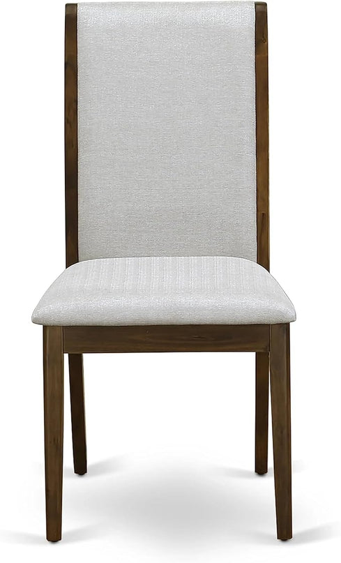 East West Furniture OXLA3-AWA-05 Oxford 3 Piece Room Furniture Set Consist of a Square Dining Table and 2 Upholstered Chairs, 36x36 Inch - LeafyLoom