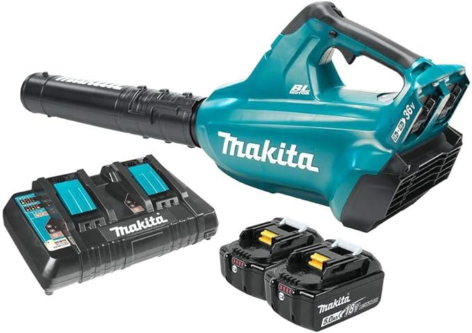 Makita XBU02PT 36V (18V X2) LXT® Brushless Blower Kit, Teal, (5.0Ah) - LeafyLoom