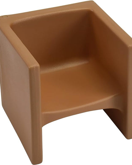 Children's Factory 3-in-1 Cube Chair for Kids, Flexible Seating Classroom Furniture, 1-Pack, Almond - LeafyLoom