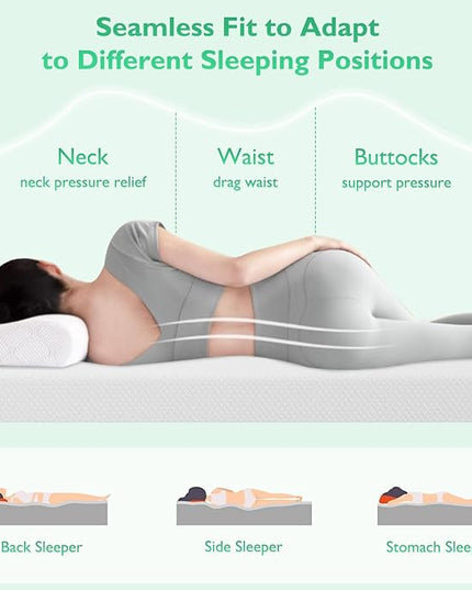 FDW Twin XL Mattress 6 inch Gel Memory Foam Mattress Medium Firm Mattresses for Cool Sleep Relieving Pressure Relief CertiPUR-US Certified Mattress in a Box - LeafyLoom