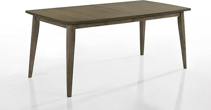 NicBex 35Inch Rectangular Expandable Dining Table,Modern Minimalist Kitchen Table with Extension Leaf for 4 to 6,Dining Room Table for Kitchen,Small Space and Living Room,Space-Saving,Brown - LeafyLoom