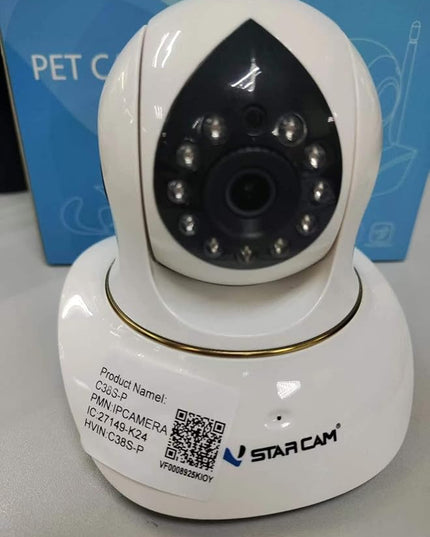 VSTARCAM Pet Camera with Laser, 3MP 2.4GHz WiFi Interactive Dog & Cat Laser Toy with Night Vision, Motion Detection Alerts, APP Remote Control Indoor Security Camera for Pet Monitoring VSTARCAM