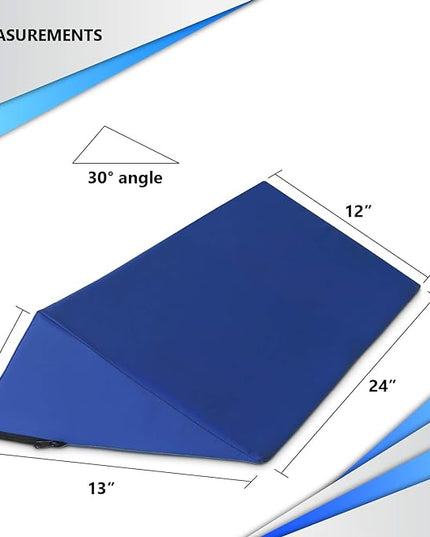 NYOrtho Positioning Wedge Pillow support - Wipe Clean Water Resistant alignment for elderly side sleepers - LeafyLoom