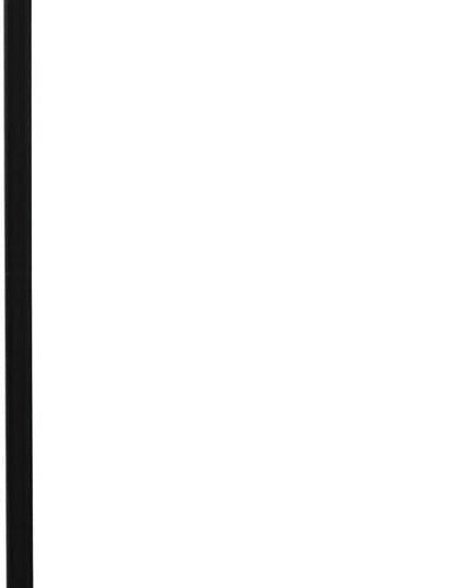 Simple Designs LF1036-BLK Antique Style Industrial Iron Lantern Floor Lamp with Glass Shade, Black 12 x 10 x 63 - LeafyLoom