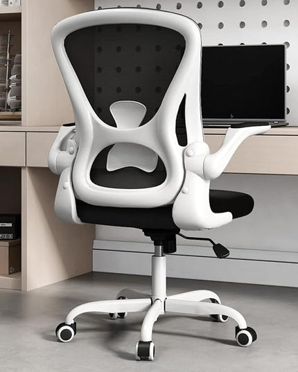 Sytas Home Office Chair Ergonomic, Mesh Desk Chair Lumbar Support, Ergonomic Computer Chair Adjustable Armrest - LeafyLoom
