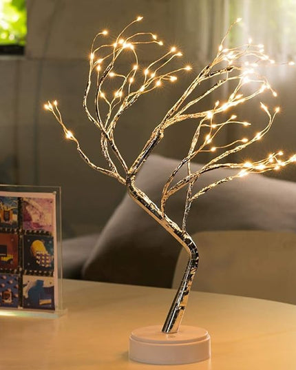 Bonsai Tree Light for Room Decor, Aesthetic Lamps for Living Room, Cute Night Light for House Decor, Good Ideas for Gifts, Home Decorations, Weddings,Christmas, Holidays and More (Warm White,108 LED) - LeafyLoom