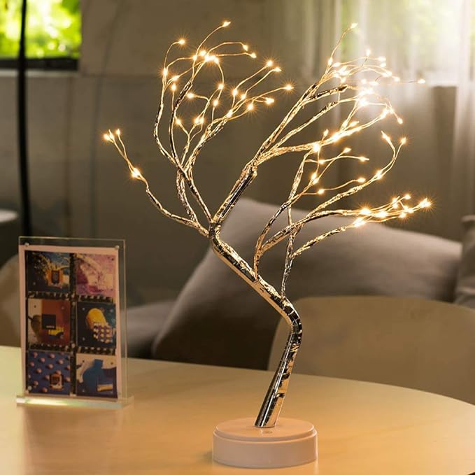 Bonsai Tree Light for Room Decor, Aesthetic Lamps for Living Room, Cute Night Light for House Decor, Good Ideas for Gifts, Home Decorations, Weddings,Christmas, Holidays and More (Warm White,108 LED) - LeafyLoom