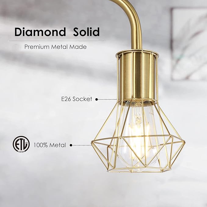 BoostArea Floor lamp,Industrial Floor Lamp,Standing Lamp with 6W LED Bulb,E26 Socket,On/Off Footswitch,Whole Metal,Modern Floor Lamp for Bedroom,Office, Living Room,Rustic,Vintage,Farmhouse - LeafyLoom
