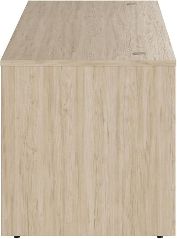 Bush Business Furniture Studio C Office Desk, Computer Table for Home or Professional Workspace, 72W x 30D, Natural Elm - LeafyLoom