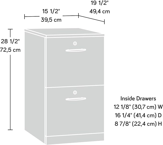 Sauder County Line Dresser, L: 15.55" x W: 19.45" x H: 28.54", Classic Cherry Finish - LeafyLoom
