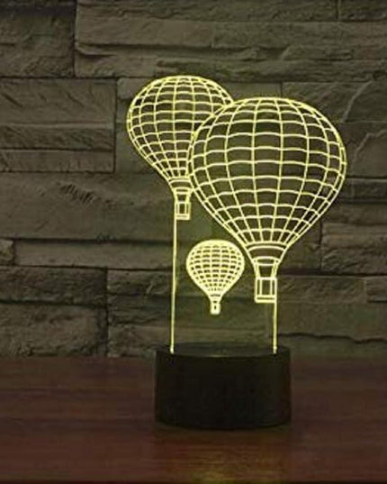 FXUS 3D Hot Air Balloon Night Light Remote Control Touch Switch 16 Color Change LED Light Table Desk Lamp Home Decoration Toy Birthday Xmas Kid Children Gift - LeafyLoom