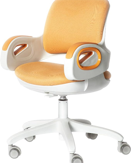TIANFUSTAR Kids Desk Chair, Height Adjustable Children Study Chair, Ergonomics Student Chair, Child Computer Chair for Boys Girls Age 4-14, Orange - LeafyLoom