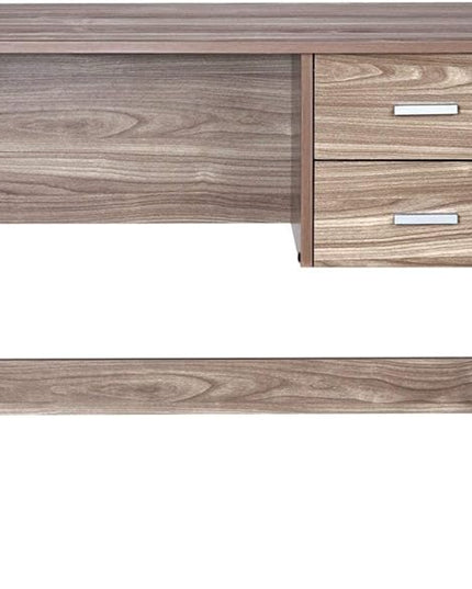OneSpace Adina 2 Drawers Writing Desk, Walnut - LeafyLoom