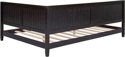 Bellemave Full Size Wood Daybed, Wood DayBed Sofa Bed Frame for Living Room Bedroom,Solid Wood Daybed Twin Size Sofa Bed Frame with Wood Slat Support,No Box Spring Needed,Espresso - LeafyLoom