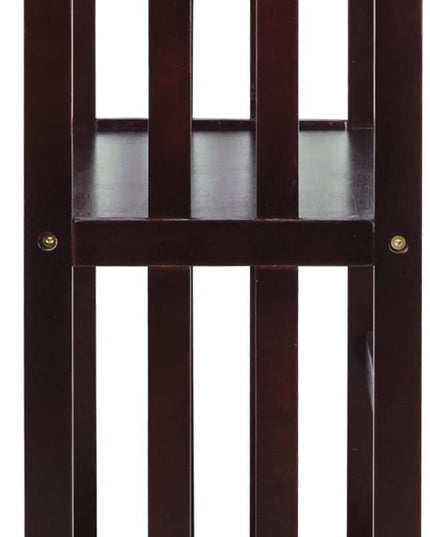 Casual Home Mission Style 3-Shelf Bookcase, Espresso - LeafyLoom