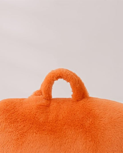 Aimuan Reading Pillow Bed Rest Wedge Large Adult Backrest Pillow with Arms Back Support for Sitting Up in Bed Cushion Incline Rest Sleeping Snoring Pillow, Orange - LeafyLoom