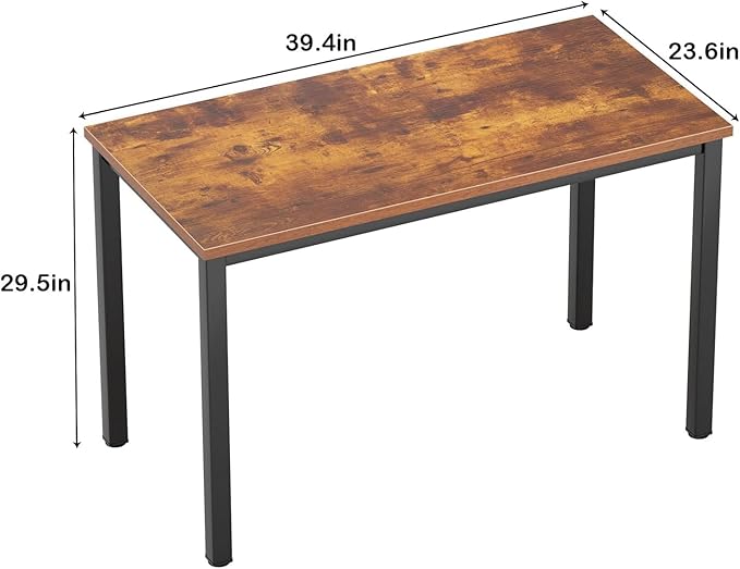 Need Small Computer Desk - 39 3/8" Inches Heavy Duty Writing Desks, Simple Laptop Corner Table for Home Office,Dormitory AC3FB10060 - LeafyLoom