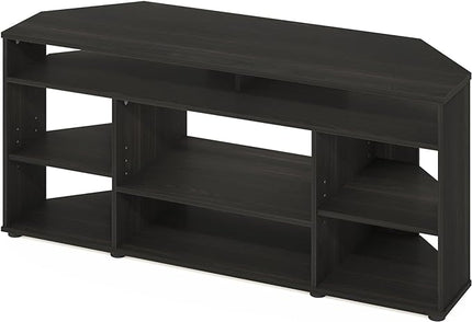Furinno Jensen Entertainment Center, 55 Inch TV Size, Espresso - LeafyLoom
