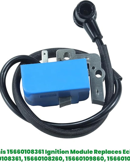 C1M-K77 Carburetor with 15660108361 Ignition Module Replaces C1M-K76, C1M-K49A, C1M-K49, C1U-K16A for Echo PB403H, PB403T, PB413H, PB413T, PB610, PB620, PB620, PB620H, PB620ST Backpack Blower - LeafyLoom