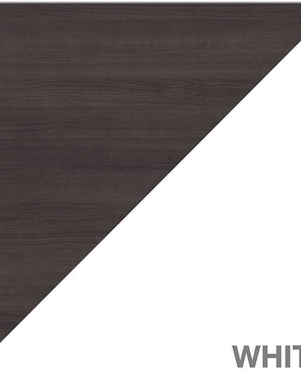 Bush Furniture Somerset 72W Desk Hutch in White and Storm Gray - LeafyLoom