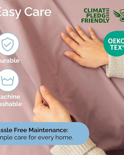 Full Size 4 Piece Sheet Set - Comfy Breathable & Cooling Sheets - Hotel Luxury Bed Sheets for Women & Men - Deep Pockets, Easy-Fit, Extra Soft & Wrinkle Free Sheets - Mauve Oeko-Tex Bed Sheet Set - LeafyLoom