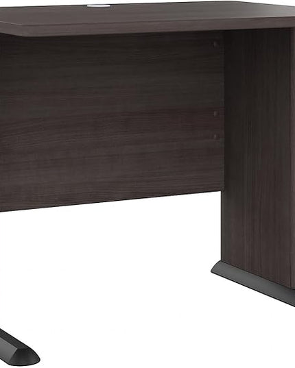 Bush Business Furniture Studio A Small Computer Desk, Commercial-Grade Gaming and Work Table for Home or Professional Office, 36W, Storm Gray - LeafyLoom