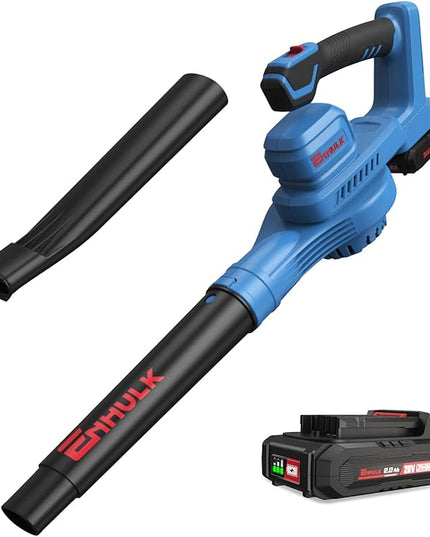20V 160MPH Cordless Leaf Blower with Battery, Charger & Adjustable Tubes - Portable, Lightweight for Cleaning Leaf, Dust, Debris - LeafyLoom
