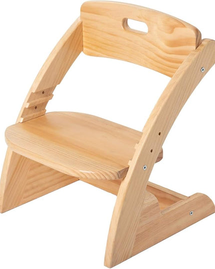 HOUCHCIS Toddler Chair, Wooden Toddler Chair for Kids, Adjustable Kids Chairs for Toddlers, Toddler Chairs and Small Chair, Kids Chair (Wooden) - LeafyLoom