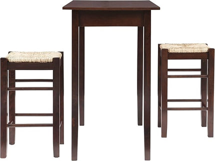 Linon Tavern Three Piece Counter Set, Espresso - LeafyLoom