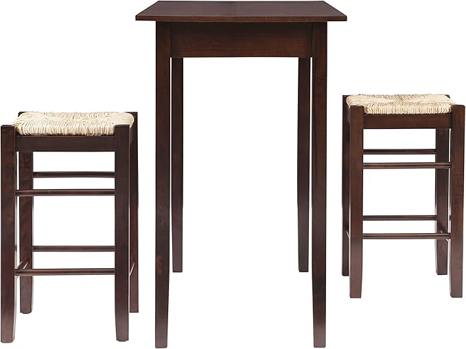 Linon Tavern Three Piece Counter Set, Espresso - LeafyLoom