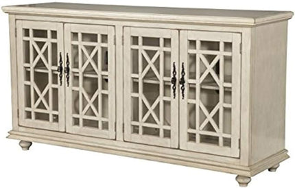 Martin Svensson Home Orsey 63" TV Stand, Antique White - LeafyLoom