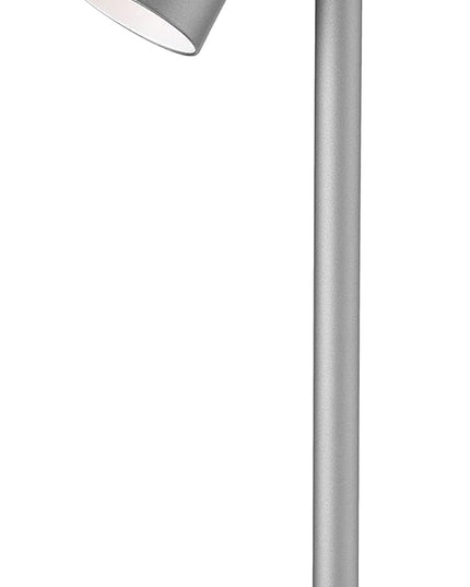 Dimmable 4W LED Desk Light Charging Station - Smart Phone Qi Wireless Charger Lamp w/Adjustable Shade - Modern Bedside/Study/Office Table Lighting - Silver/Gold - LeafyLoom