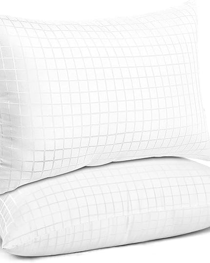 EIUE 2 Pack Queen Size Bed Pillows for Sleeping,Super Soft Down Alternative Microfiber Filled Pillows,20 x 30 Inches,white - LeafyLoom