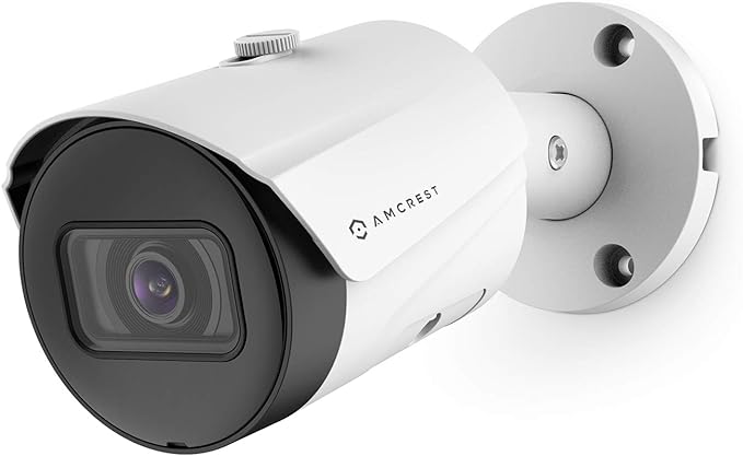 Amcrest UltraHD 5MP Outdoor POE Camera 2592 x 1944p Bullet IP Security Camera, Outdoor IP67 Waterproof, 103° Viewing Angle, 2.8mm Lens, 98.4ft Night Vision, 5-Megapixel, IP5M-B1186EW-28MM (White) Amcrest