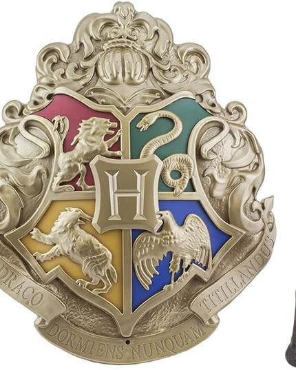 Paladone - Harry Potter - Hogwarts Crest - Lamp with Control Wands Black - LeafyLoom