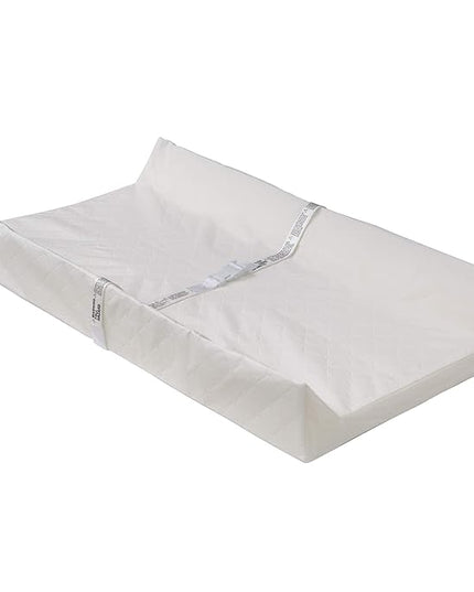 Delta Children Jade Changing Table/Cart, White Melamine/Bronze & Foam Contoured Changing Pad with Waterproof Cover - LeafyLoom